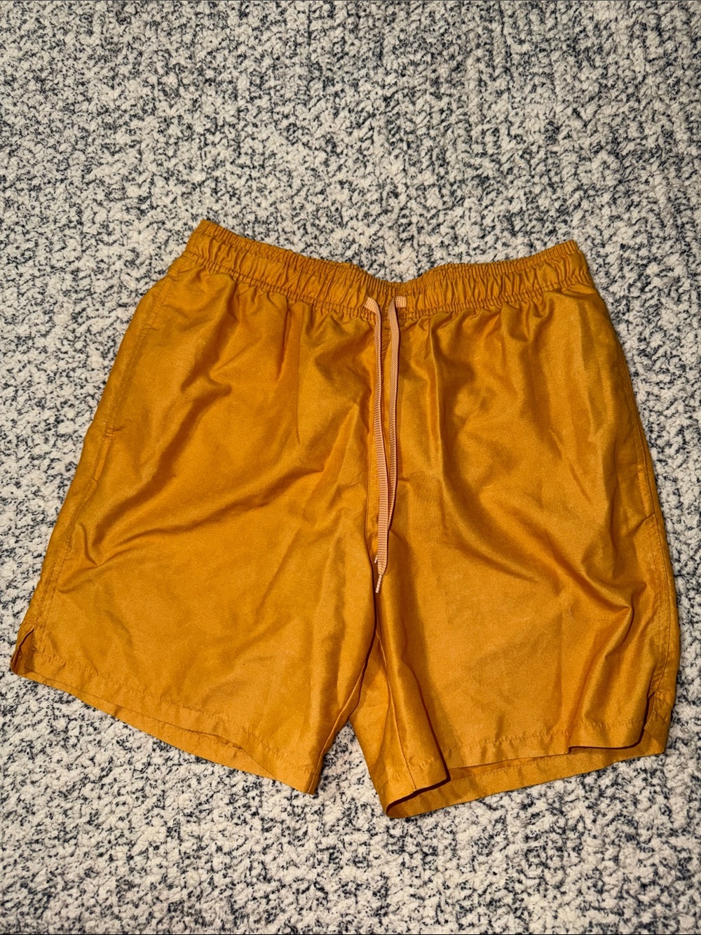 Goodfellow & Co Men's Drawstring Swim Trunks - Mustard Yellow